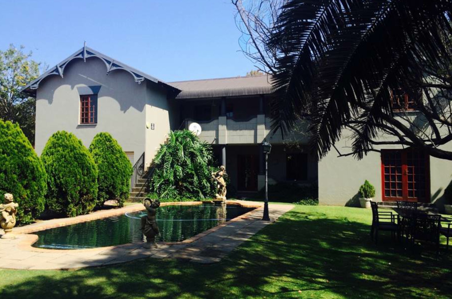 Rear view of The Gables property